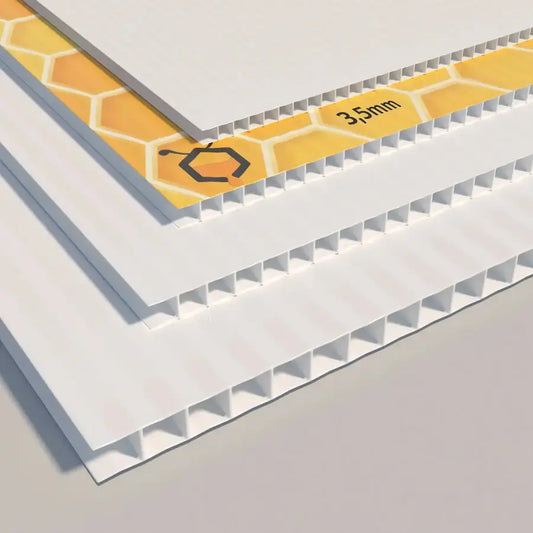 Panneau Akilux 3,5mm, plaque polypro alvéolaire épaisseur 3,5 mm pour impression personnalisée