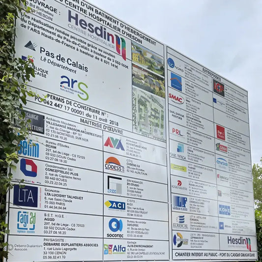 "Impression panneau Akilux 10 mm sur mesure – support alvéolaire ultra-rigide pour signalétique extérieure