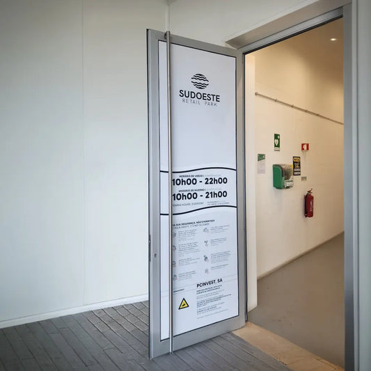 Stickers vitrophanie sur porte