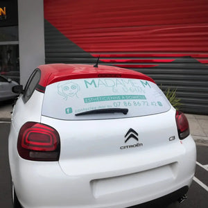 Sticker voiture (vitre arrière)