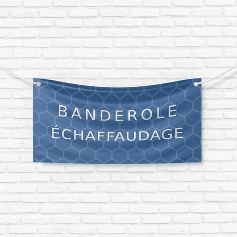 Banderole pour échafaudage