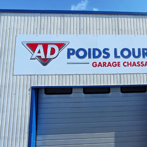 Enseigne Aludibond, impression grand format sur dibond pour enseigne usine