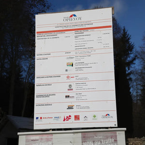 Panneau de chantier en Akilux