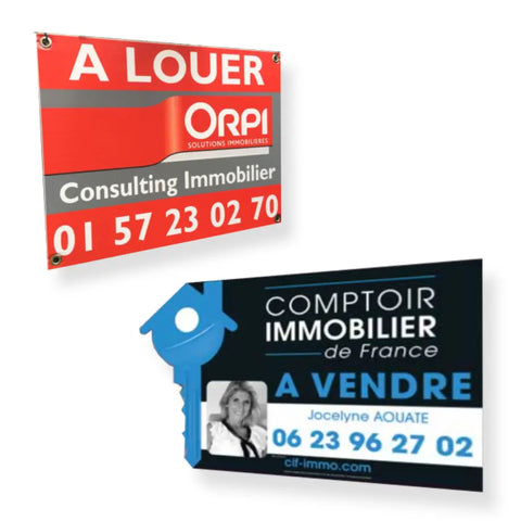 Panneau Immobilier sur-mesure