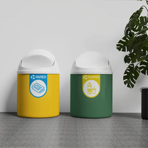 Sticker poubelle et conteneur
